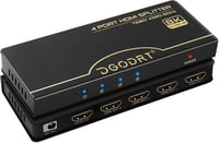 DGODRT HDMI Elosztó 1x4 4K 120Hz 8K 60Hz HDMI 2.1 Audió Videó Splitter 1