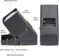 DGODRT LED Dia Vetítő 35mm Negatívhoz és Diához 3x Nagyítással USB Kábellel 6