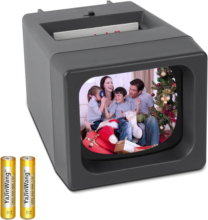 DGODRT LED Dia Vetítő 35mm Negatívokhoz és Diákhoz, 2x AAA Elemmel