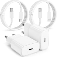 DGVERS 20W USB-C gyorstöltő iPhone/iPad-hez, USB-C–Lightning kábel 2×2 m 1