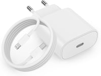 DGVERS 20W USB-C Gyorstöltő + 1m Lightning Kábel iPhone 14 13 12 11 Pro/Max/Plus Készülékekhez - Kompakt Hálózati Adapter 1