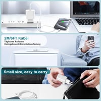 DGVERS iPhone Gyorstöltő Szett - 20W USB-C Adapter és 2M Kábel iPhone 17/16/15 Sorozathoz, iPad Air/Mini Készülékekhez Kompatibilis 7