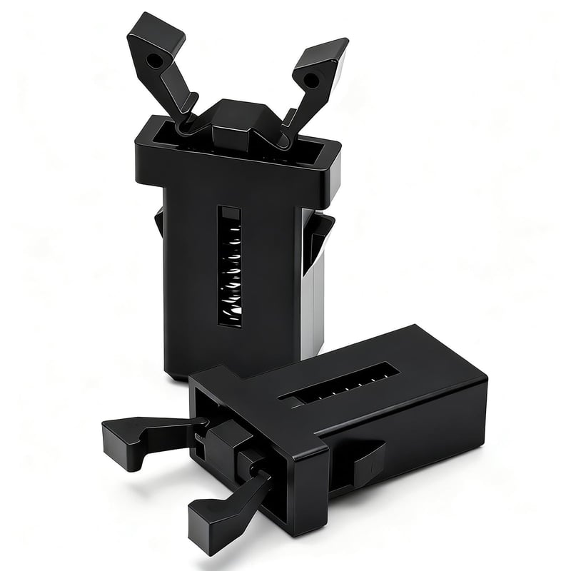Închizătoare capac coș de gunoi Brabantia, clipsuri de schimb flexibile pentru capace, pentru coșuri Touch Top de 3-50 litri, cleme de fixare durabile, pentru coș de gunoi de bucătărie, 2 bucăți