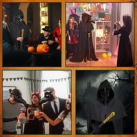 Costum de Doctor de Ciumă Dhnvcud, mărimea L - Mască, pălărie Steampunk, pelerină cu glugă, baston - Costum de carnaval pentru cosplay de Halloween 7