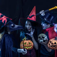 Costum de Doctor de Ciumă Dhnvcud, mărimea L - Mască, pălărie Steampunk, pelerină cu glugă, baston - Costum de carnaval pentru cosplay de Halloween 4