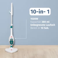 Aparat de curățat cu abur multifuncțional Di4 Steamclean Multi10 Max 10 în 1, 1500 W, mop cu abur și curățitor manual, fără substanțe chimice, pentru podele și covoare 3