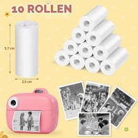 Diboniur 10 kotúčov bieleho termopapiera pre detský fotoaparát s okamžitou tlačou 7