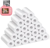 Diboniur 20 tekercs hőpapír gyerek fényképezőgéphez, instant kamera papír fehér - 20, 2-White 1