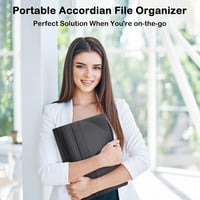 Diboniur A4 Dokumentumtartó 24 Rekeszes Harmonika Mappa Fekete - 24 pockets 7