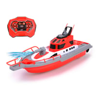 Hasičská loď na diaľkové ovládanie Dickie Toys 201107000 s funkciou striekania vody - od 6 rokov 2