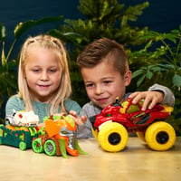 Dickie Toys Hasiaci Monster Truck 25 cm – S funkciou pary, autíčko s gumenými kolesami pre deti, so svetlom a zvukom, od 3 rokov 6