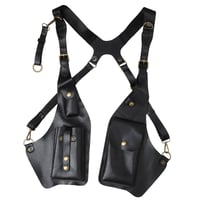 Geantă tip holster de umăr din piele Dickly, cu curea reglabilă, tocul retro pentru subraț, suport vertical universal pentru pistol, antifurt, pentru călătorii în aer liber, modelul 5 6