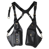 Geantă tip holster de umăr din piele Dickly, cu curea reglabilă, tocul retro pentru subraț, suport vertical universal pentru pistol, antifurt, pentru călătorii în aer liber, modelul 5 7