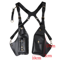 Geantă tip holster de umăr din piele Dickly, cu curea reglabilă, tocul retro pentru subraț, suport vertical universal pentru pistol, antifurt, pentru călătorii în aer liber, modelul 5 4