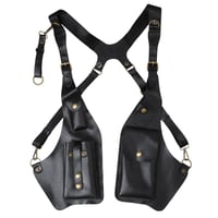 Geantă tip holster de umăr din piele Dickly, cu curea reglabilă, tocul retro pentru subraț, suport vertical universal pentru pistol, antifurt, pentru călătorii în aer liber, modelul 5 2