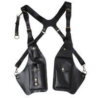 Geantă tip holster de umăr din piele Dickly, cu curea reglabilă, tocul retro pentru subraț, suport vertical universal pentru pistol, antifurt, pentru călătorii în aer liber, modelul 5 1