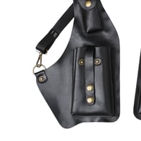 Geantă tip holster de umăr din piele Dickly, cu curea reglabilă, tocul retro pentru subraț, suport vertical universal pentru pistol, antifurt, pentru călătorii în aer liber, modelul 5 3