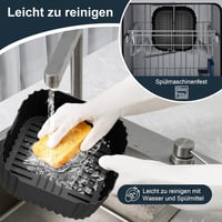 Dictien szilikon légsütő betétlap Russell Hobbs XXL 8L / 8,3L modellekhez - fekete - 3 db 7