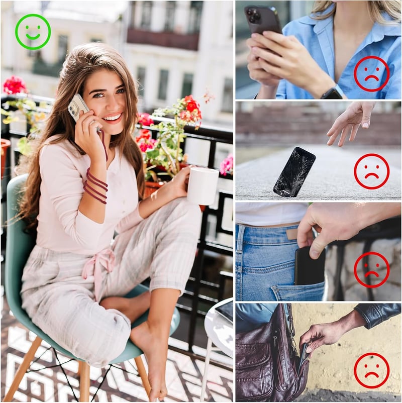 DiDaDi 5az1-ben iPhone 16 Plus nyakláncdoboz, átlátszó tok, 2 üvegfólia és kameravédelem
