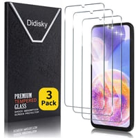 Didisky 3 ks tvrdené sklo na ochranu displeja pre Samsung Galaxy A23 4G / A23 5G, tvrdosť 9H, kompatibilné s čítačkou odtlačkov prstov, bez bublín, HD rozlíšenie 1