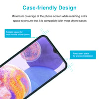 Didisky 3 ks tvrdené sklo na ochranu displeja pre Samsung Galaxy A23 4G / A23 5G, tvrdosť 9H, kompatibilné s čítačkou odtlačkov prstov, bez bublín, HD rozlíšenie 3