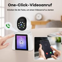 DIDseth 2K 3MP WiFi Beltéri Biztonsági Kamera 2,8" Kijelzővel - 360° Megfigyelés, Kétirányú Videóhívás, Mozgásérzékelés, Kisállat Kamera, Ok 2