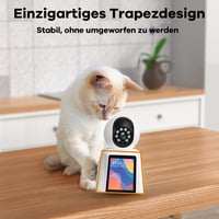 DIDseth 2K 3MP WiFi Beltéri Biztonsági Kamera 2,8" Kijelzővel - 360° Megfigyelés, Kétirányú Videóhívás, Mozgásérzékelés, Kisállat Kamera, Ok 6