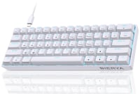 Dierya DK61se Kompaktná Mechanická Herná Klávesnica, 61 Klávesová, Lineárny Red Switch, Anti-Ghosting, Ergonomická, USB-C, Biela 1