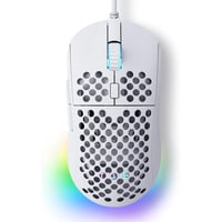 Herná myš Dierya M1SE - 12800 DPI Optický senzor, 6 Programovateľných tlačidiel, RGB podsvietenie, Ergonomický dizajn s voštinovou štruktúrou, 105g, Biela 1