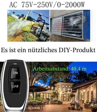 DieseRC 433MHz bezdrôtový diaľkovo ovládaný spínač, AC 220V-240V 30A reléový prijímač s 2 vysielačmi pre svetlá, vodné čerpadlá a domáce spotrebiče 6