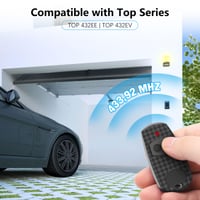 DIFCUL 2 ks diaľkových ovládačov kompatibilných s TOP432EE 433,92 MHz 2-kanálový otvárač brán, kompatibilný s Top432 Top432EE, s dvoma batériami navyše 2