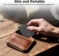 DIFCUL Slim Wallet Tracker Card Android, Vezeték nélküli Újratölthető Nyomkövető Kártya Google Find My Device-hez 4