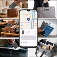 DIFCUL Slim Wallet Tracker Card Android, Vezeték nélküli Újratölthető Nyomkövető Kártya Google Find My Device-hez 5