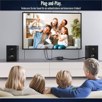 Convertor Audio Digital-Analog DigitConvert 192kHz, Adaptor SPDIF Toslink la RCA cu Chip de Amplificare Încorporat, pentru HDTV, DVD și Blu-ray Player 6