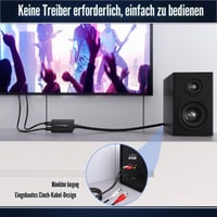 Convertor Audio Digital-Analog DigitConvert 192kHz, Adaptor SPDIF Toslink la RCA cu Chip de Amplificare Încorporat, pentru HDTV, DVD și Blu-ray Player 5