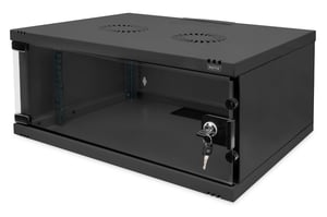 DIGITUS 19" 4U Sieťová racková skriňa – Nezmontovaná – SOHO – Čierna