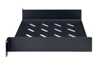 Raft pentru rack DIGITUS 1U de 10 inchi (254 mm), adâncime 200 mm, oțel perforat, negru 4