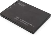 DIGITUS 2.5" SATA adapter M.2/mSATA SSD-hez, 2280/2260/2242/2230, fekete - M.2 & mSATA - SATA 3 - 2.5" Hard Drive Adapter 1