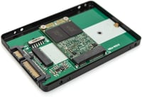 DIGITUS 2.5" SATA adapter M.2/mSATA SSD-hez, 2280/2260/2242/2230, fekete - M.2 & mSATA - SATA 3 - 2.5" Hard Drive Adapter 5