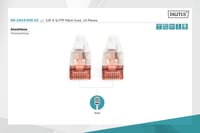 Cablu rețea DIGITUS Cat 6 - 0,5 m - pachet de 10 bucăți - Ecranat S/FTP - Cablu rețea RJ45 - Compatibil Cat 6A și Cat 7 - Gri 3