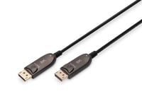 Cablu hibrid cu fibră optică DIGITUS DisplayPort AOC, UHD 8K, 10 m, cu conectori aurii 1
