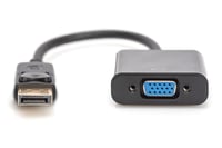 Grafický adaptér DIGITUS DisplayPort na VGA, prevodník DP-VGA, QXGA 60Hz, rozlíšenie 2048x1536 pixelov, čierny 4