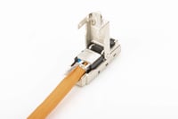 Conector de rețea DIGITUS DN-93631 Cat 6A, 5 bucăți - Mufă RJ45 ecranată la 360° pentru asamblare pe teren - Instalare fără unelte - 500 MHz - 10 Gbit/s 3