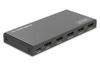 DIGITUS HDMI rozbočovač 1x4 – 1 vstup, 4 výstupy – UHD 4K 60Hz, HDMI 2.0, HDCP 2.2, HDR, Deep Color, EDID, DTS, Dolby Digital, čierny 7