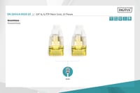 Cablu rețea DIGITUS Cat 6A - 0,25 m - 10 bucăți - Ecranat S/FTP - Cablu Ethernet RJ45 - Compatibil Cat 6 și Cat 7 - Gri 3