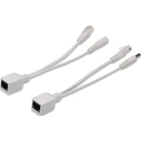 Pasívny PoE adaptérový kábel DIGITUS - Fast Ethernet injektor a splitter kábel - DC 5,5 mm konektor a zásuvka - sivý 1