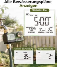 Diivoo Öntözési Számítógép Esőérzékelővel és Heti Programozással 2