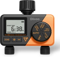 Diivoo 2 kimenetes öntözőtimer esőérzékelővel és manuális üzemmóddal 1