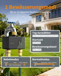 Diivoo WT-09W WiFi öntözőóra 2 kimenettel, Alexa/Google kompatibilis 7