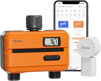 Diivoo WiFi Öntözőóra 2 Kimenettel, Vízfogyasztásmérővel és Okos Alkalmazással 1